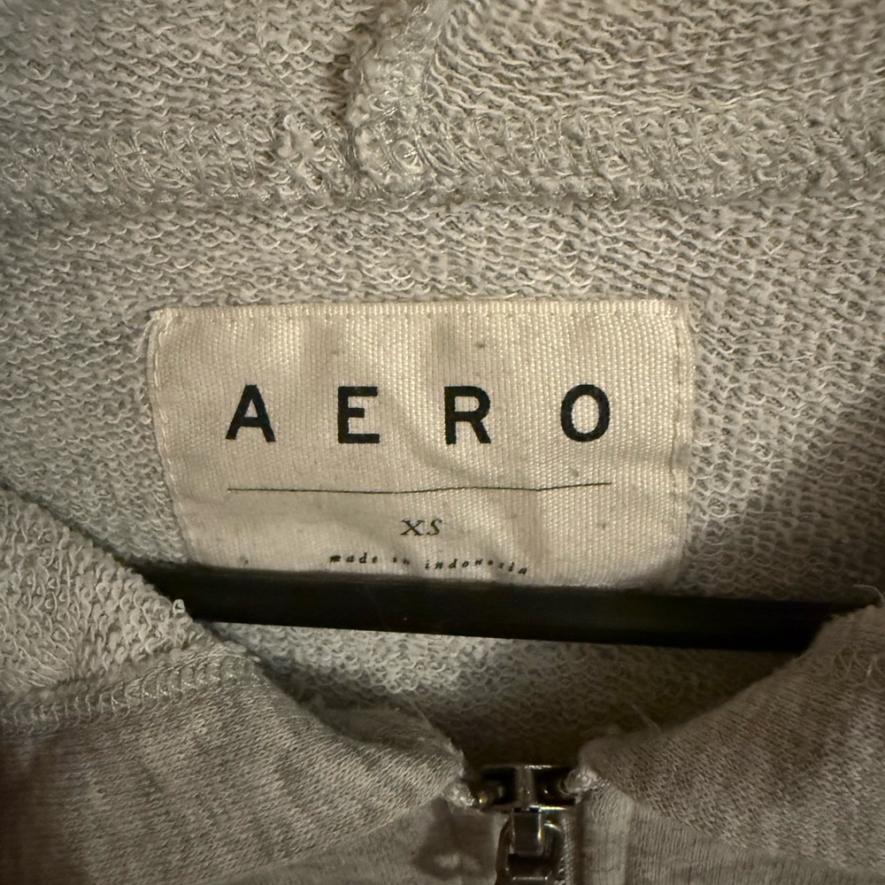 ARO Women's Light Gray Zip-Up Hoodie - Picture 2 of 2